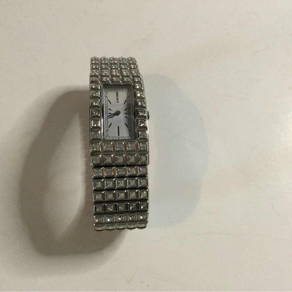 Silver Rectangular Face Watch - image 1